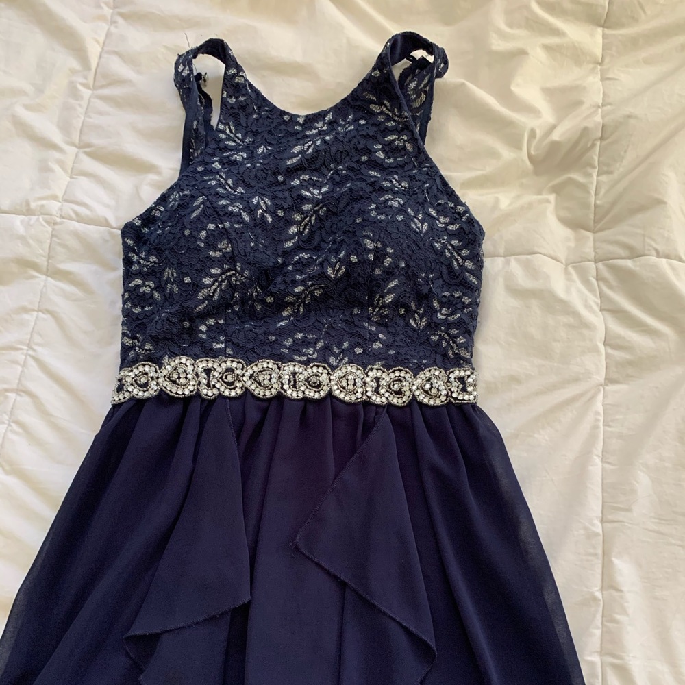 Jodi Foster High- Low Semiformal Dress